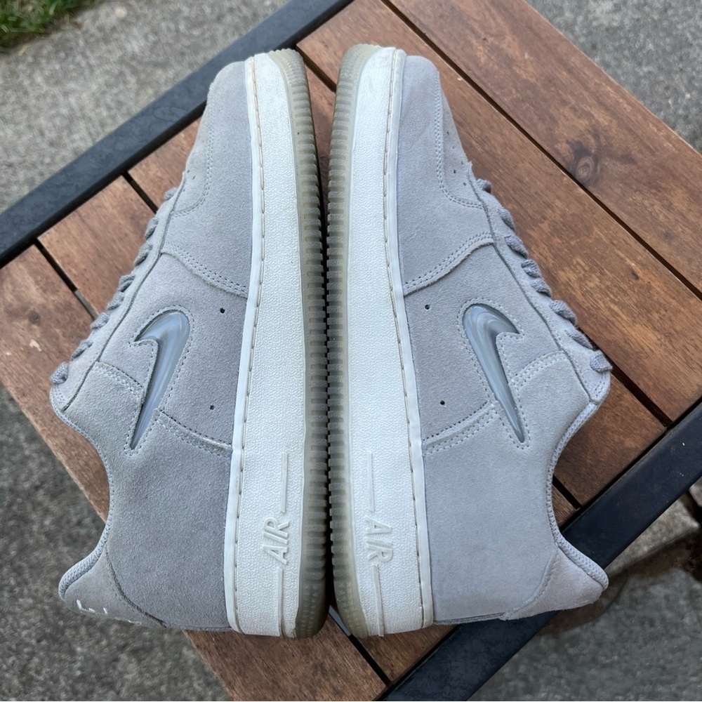 Nike Air Force 1 Low Retro Light Smoke Grey White DV0785-003 Men's AF1 Sz 8 EUC - Picture 7 of 11